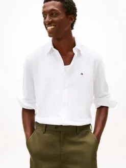 Tommy Hilfiger Pullover & Sweatshirts*KNIT PIQUE FEATHERWEIGHT SHIRT white