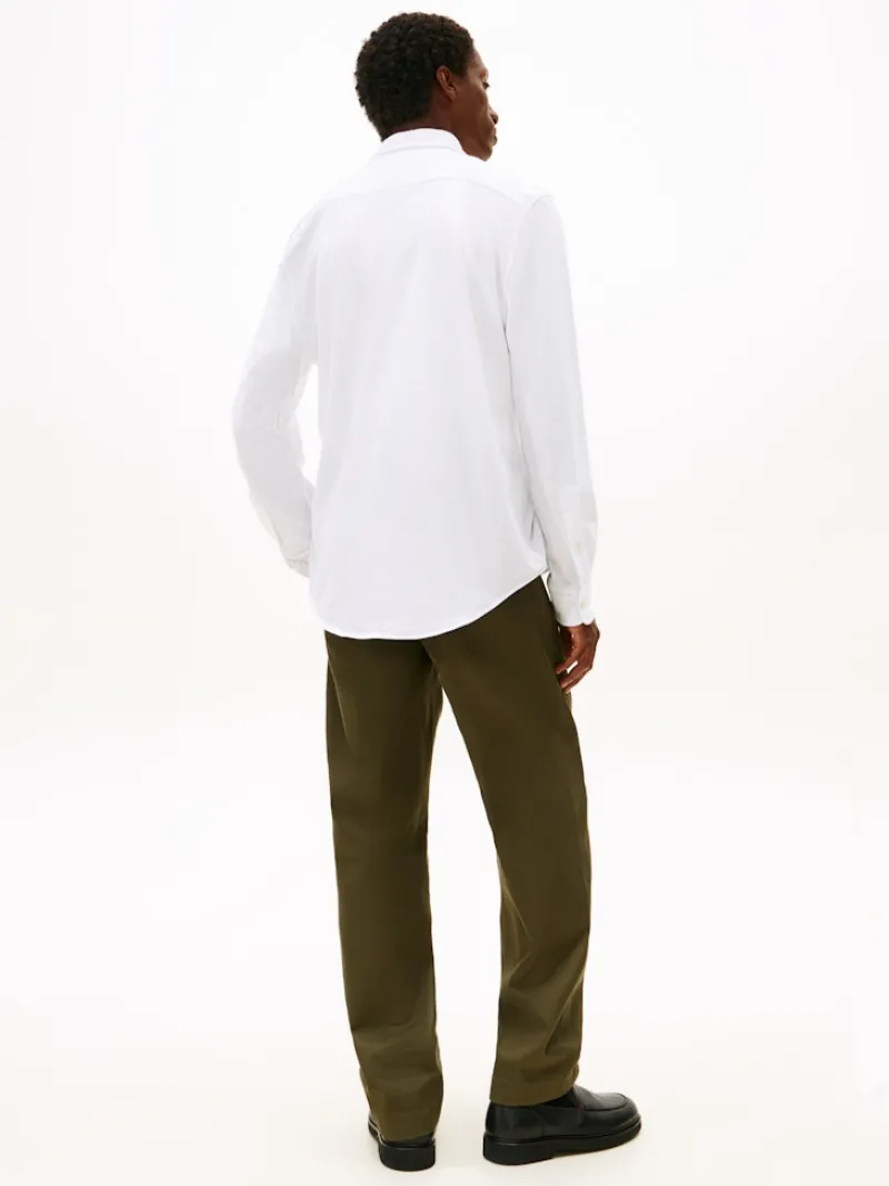 Tommy Hilfiger Pullover & Sweatshirts*KNIT PIQUE FEATHERWEIGHT SHIRT white