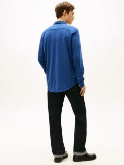 Tommy Hilfiger Pullover & Sweatshirts*KNIT PIQUE FEATHERWEIGHT SHIRT indigo heather