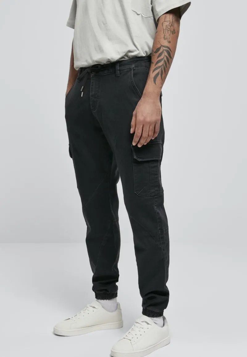 Urban Classics Hosen|Big Boys*Knitted Cargo Jogging Pants Black