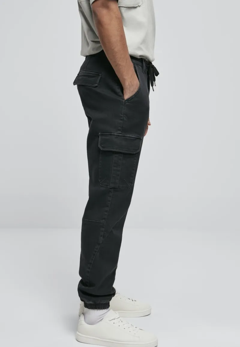 Urban Classics Hosen|Big Boys*Knitted Cargo Jogging Pants Black