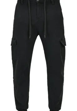 Urban Classics Hosen|Big Boys*Knitted Cargo Jogging Pants Black