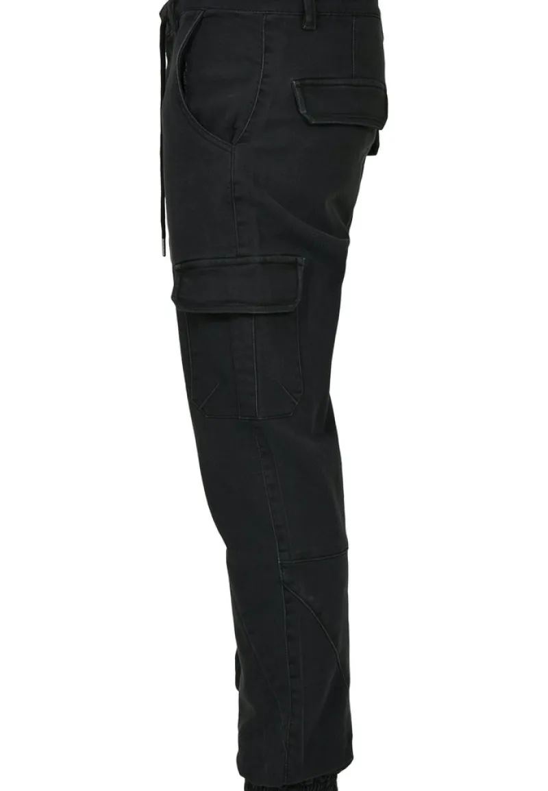 Urban Classics Hosen|Big Boys*Knitted Cargo Jogging Pants Black