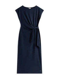 Tommy Hilfiger Kleider*KNOT BOAT-NK MIDI DRESS SS dark night navy