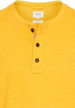 Camel Active Shirts|Big Boys*Kurzarm Henley aus Organic Cotton sunflower