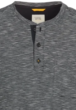 Camel Active Shirts|Big Boys*Kurzarm Henley aus reiner Baumwolle night blue
