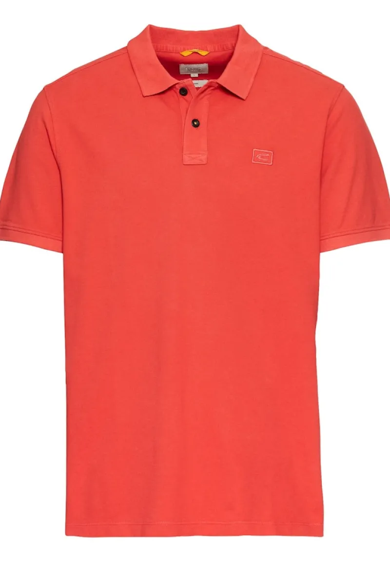 Camel Active Shirts|Big Boys*Kurzarm Poloshirt aus Baumwolle sunfaded red