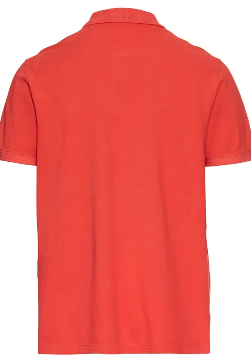Camel Active Shirts|Big Boys*Kurzarm Poloshirt aus Baumwolle sunfaded red