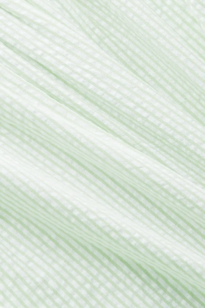 Esprit Blusen*Kurzarm-Bluse Crinkle-Effekt light green