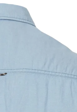 Camel Active Hemden|Big Boys*Kurzarmhemd aus einem Baumwoll-Leinenmix smoke blue