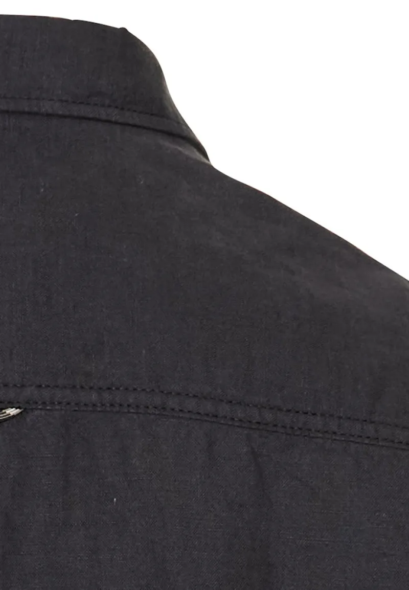 Camel Active Hemden|Big Boys*Kurzarmhemd aus einem Baumwoll-Leinenmix Dark Navy