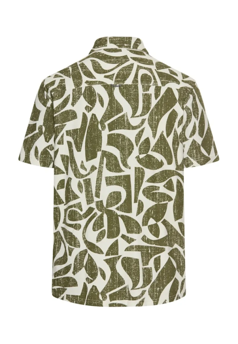 Camel Active Hemden|Big Boys*Kurzarm-Hemd aus Piqué-Baumwolle ecru