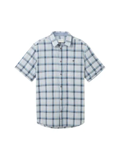 Tom Tailor Hemden|Big Boys*Kurzarmhemd mit Karomuster light blue multicolor check