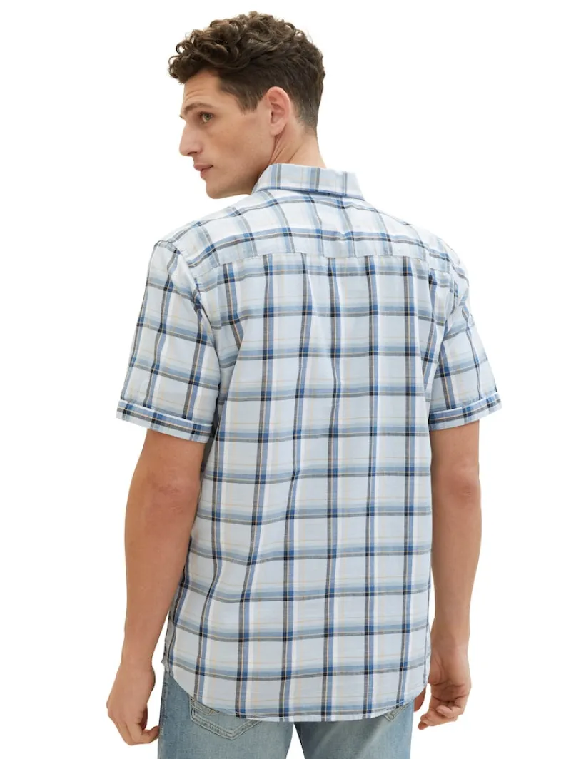 Tom Tailor Hemden|Big Boys*Kurzarmhemd mit Karomuster light blue multicolor check