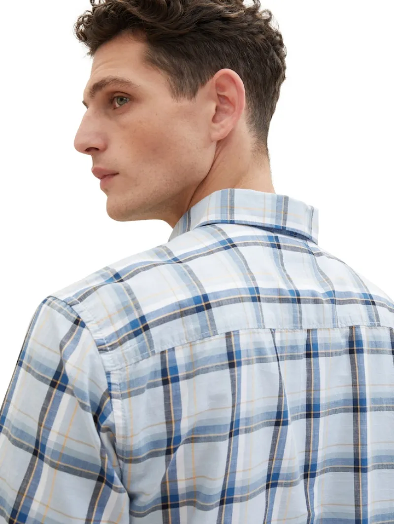 Tom Tailor Hemden|Big Boys*Kurzarmhemd mit Karomuster light blue multicolor check