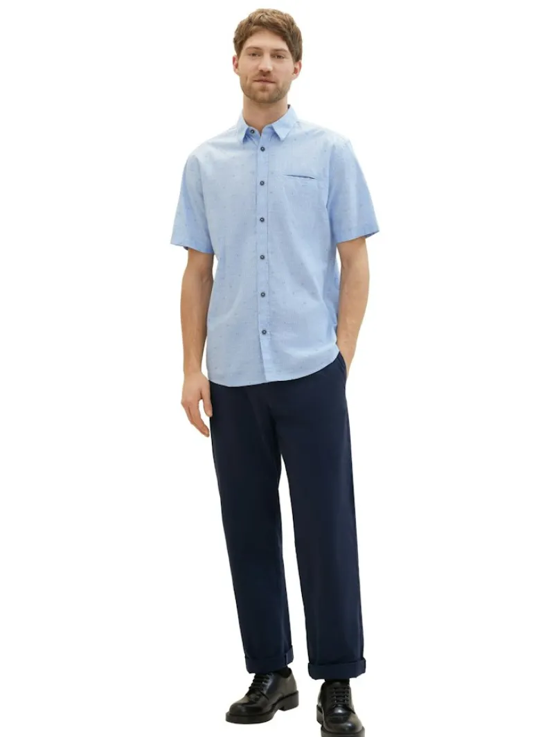 Tom Tailor Hemden|Big Boys*Kurzarmhemd mit Print light blue stripe design
