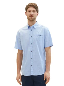 Tom Tailor Hemden|Big Boys*Kurzarmhemd mit Print light blue stripe design