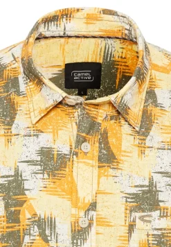 Camel Active Hemden|Big Boys*Kurzarmhemd mit Strukturmuster dusty citron