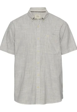 Camel Active Hemden|Big Boys*Kurzarmhemd mit Strukturmuster ecru