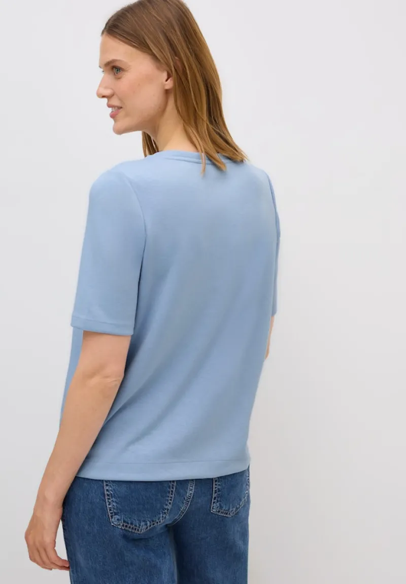 Cecil Pullover & Sweatshirts*Kurzarmsweatshirt mountain blue