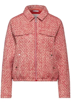 Street One Jacken*Kurze Bouclé-Jacke mandarin red