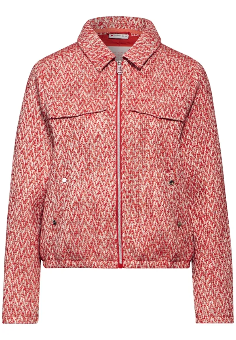 Street One Jacken*Kurze Bouclé-Jacke mandarin red