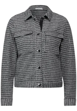 Cecil Jacken*Kurze Jaquard Jacke Black