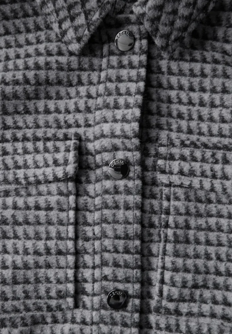 Cecil Jacken*Kurze Jaquard Jacke Black