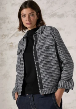 Cecil Jacken*Kurze Jaquard Jacke Black