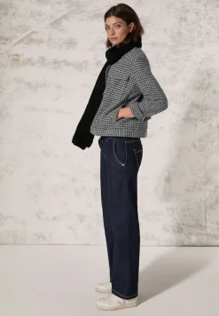 Cecil Jacken*Kurze Jaquard Jacke Black