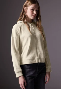 STREET ONE STUDIO Pullover & Sweatshirts*Kurze Sweatjacke almond white