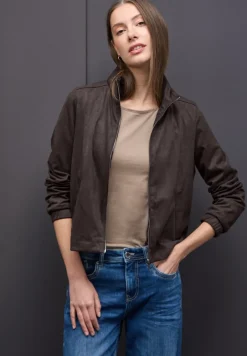 Street One Jacken*Kurze Velours Jacke deep roast brown