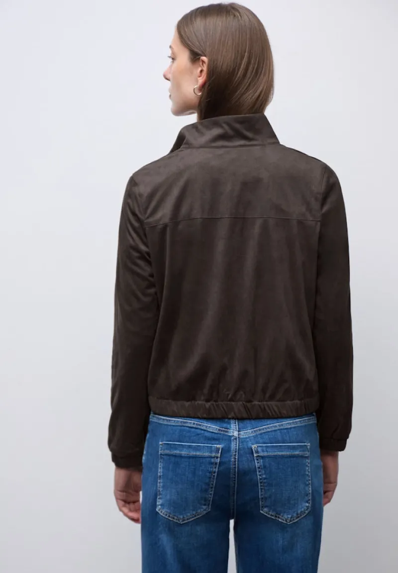 Street One Jacken*Kurze Velours Jacke deep roast brown