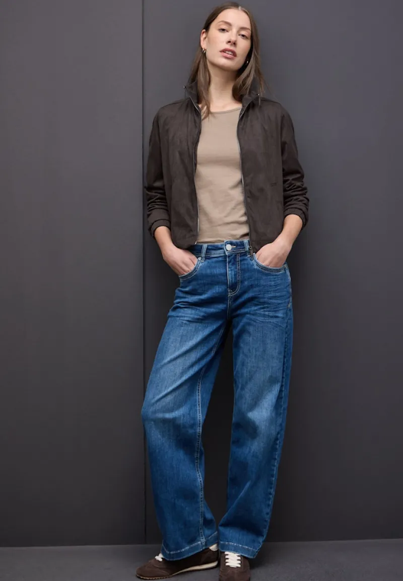 Street One Jacken*Kurze Velours Jacke deep roast brown