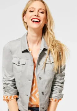 Street One Jacken*Kurze Veloursjacke sky grey