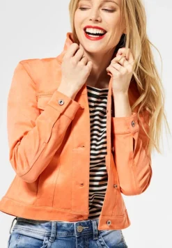 Street One Jacken*Kurze Veloursjacke strong mandarine