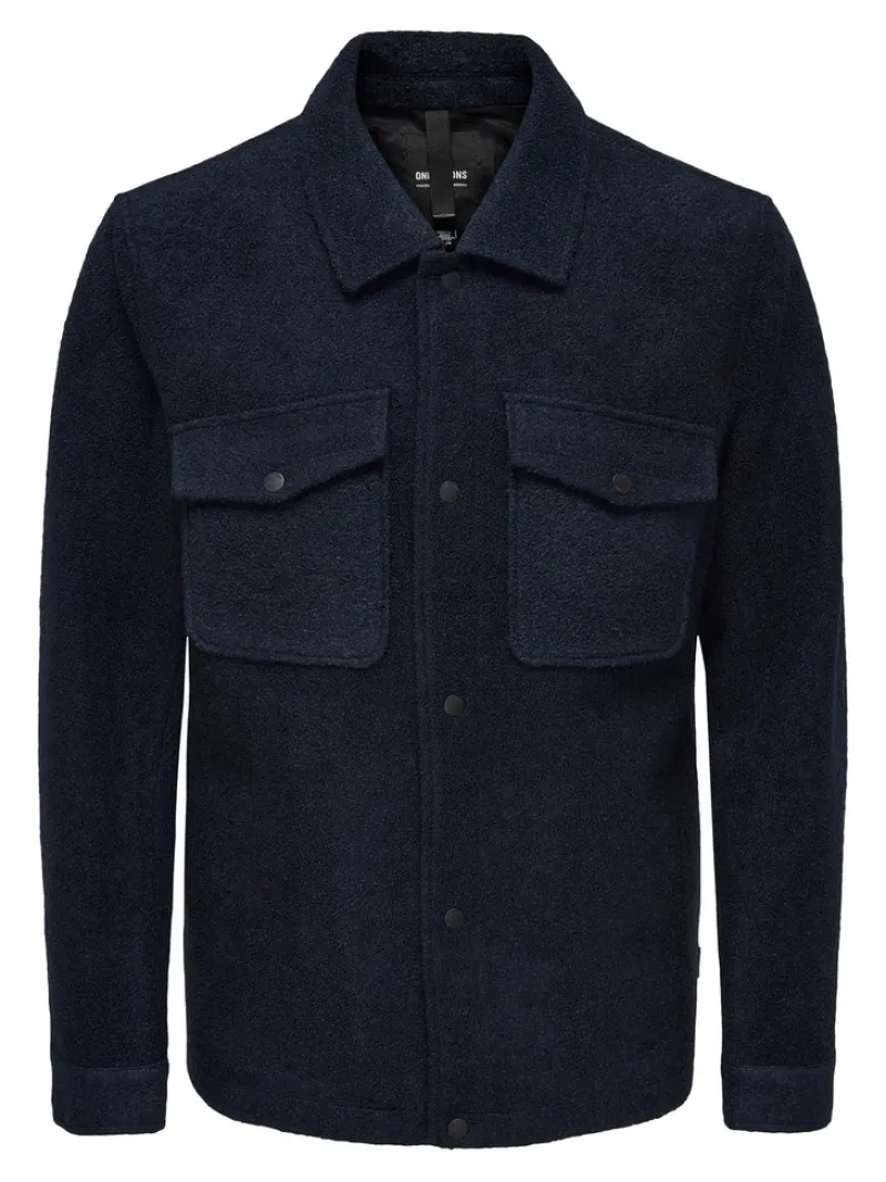 Only & Sons Jacken*Kurze Wolljacke Dex Dark Navy