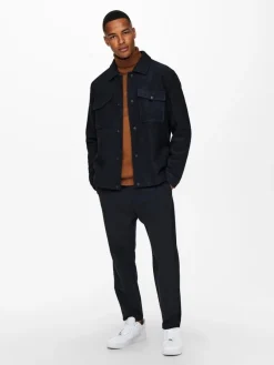 Only & Sons Jacken*Kurze Wolljacke Dex Dark Navy