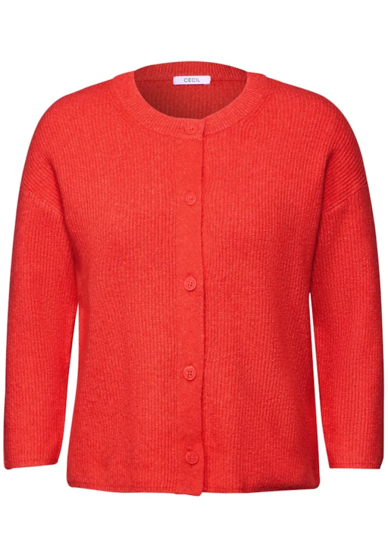 Cecil Pullover & Sweatshirts*Kurzer Cardigan juicy orange melange