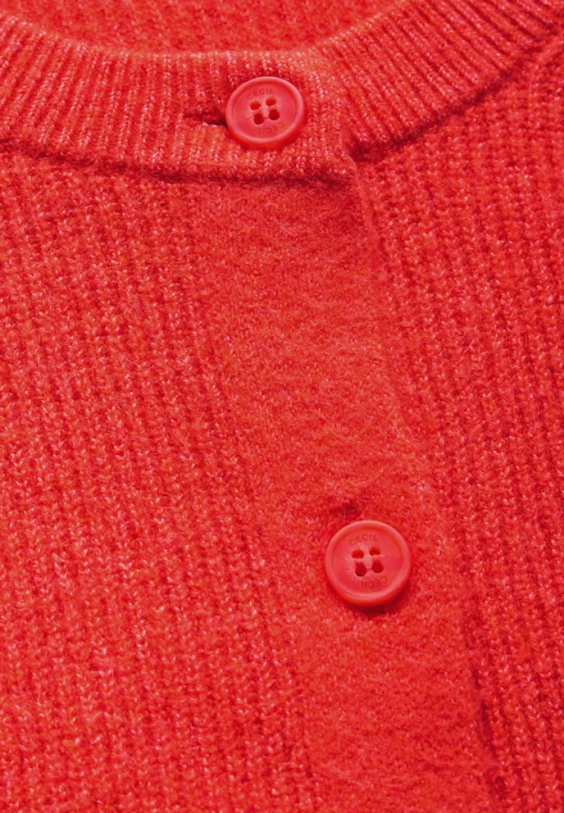 Cecil Pullover & Sweatshirts*Kurzer Cardigan juicy orange melange