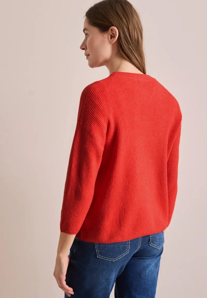 Cecil Pullover & Sweatshirts*Kurzer Cardigan juicy orange melange