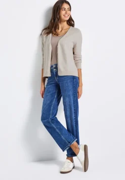 Street One Pullover & Sweatshirts*Kurzer Cardigan tusk cream mel.