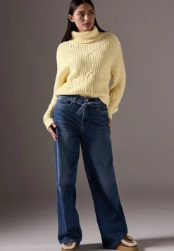 STREET ONE STUDIO Pullover & Sweatshirts*Kurzer Strukturpullover bond yellow