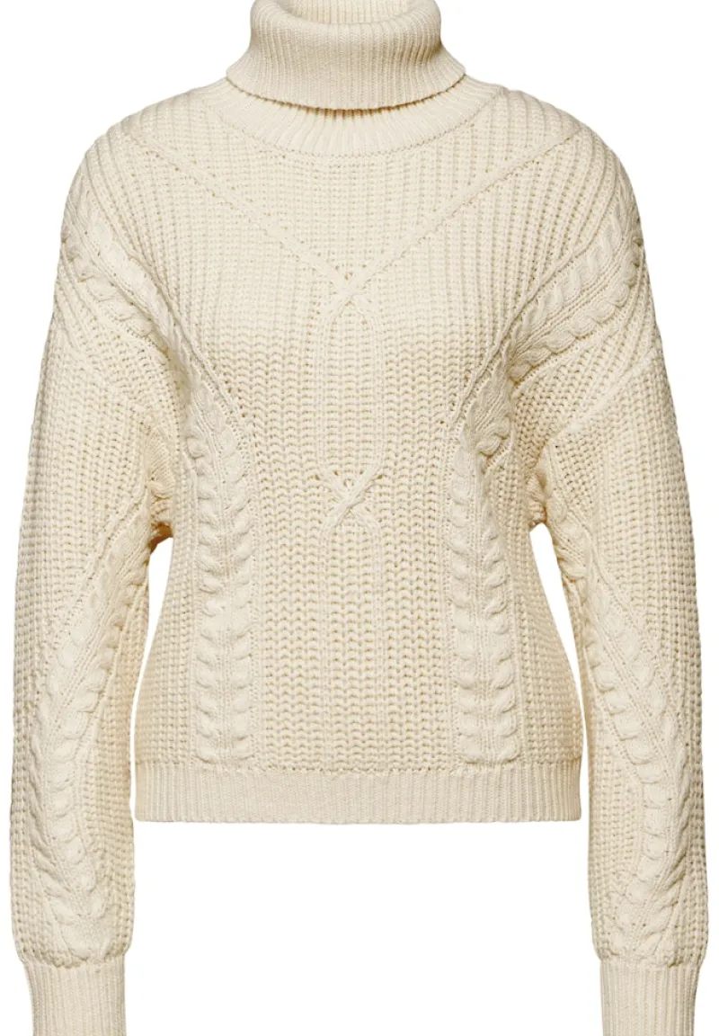 STREET ONE STUDIO Pullover & Sweatshirts*Kurzer Strukturpullover soft beige