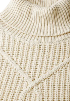 STREET ONE STUDIO Pullover & Sweatshirts*Kurzer Strukturpullover soft beige