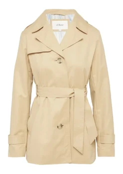 s.Oliver Jacken*Kurzer Trench mit Gürtel brown