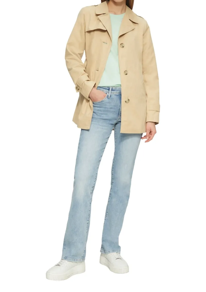 s.Oliver Jacken*Kurzer Trench mit Gürtel brown