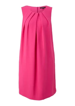 Comma Kleider*Kurzes Kleid aus Crêpe pink