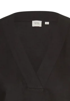 Camel Active Kleider*Kurzes Sommerkleid mit V-Ausschnitt caviar