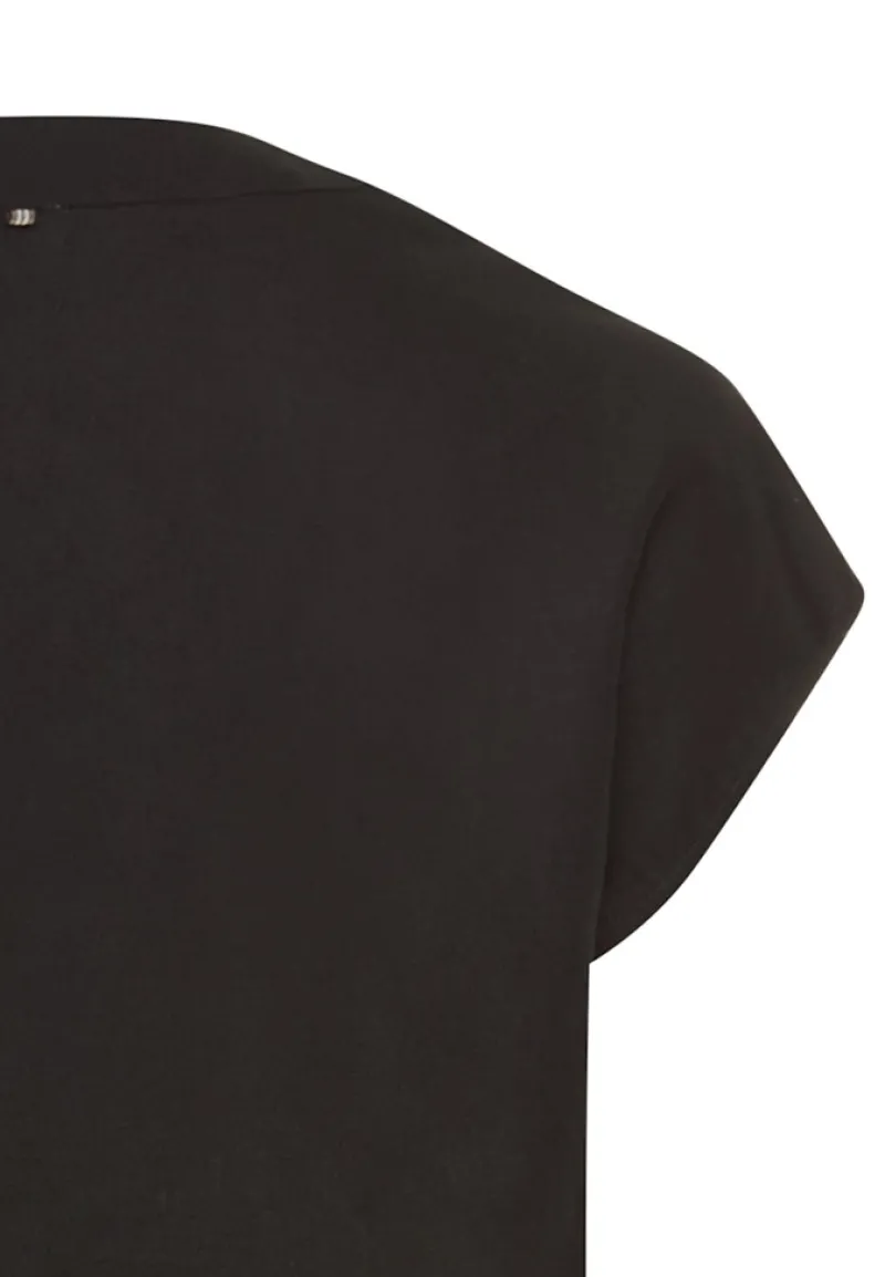 Camel Active Kleider*Kurzes Sommerkleid mit V-Ausschnitt caviar